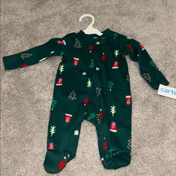 Festive Green Kids One Piece - Picture 4 of 4